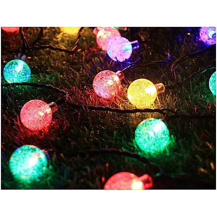 Garden garland lights 40 led solar multicolour