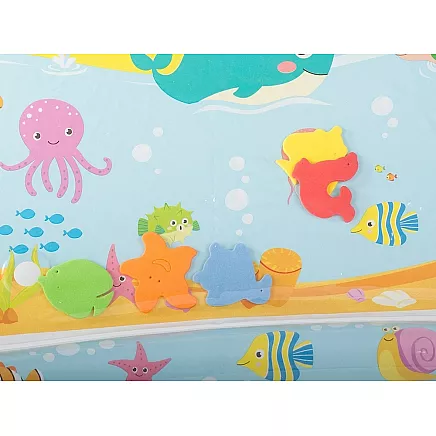 Inflatable sensory water mat for toddlers to play on