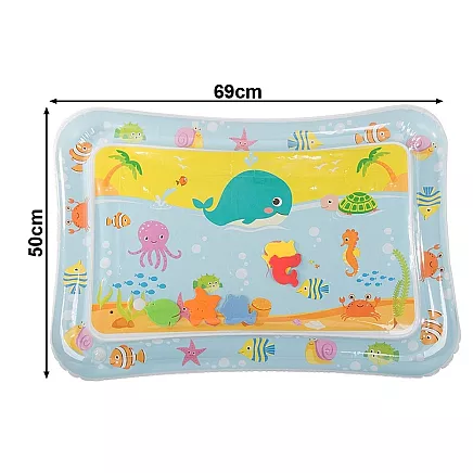 Inflatable sensory water mat for toddlers to play on