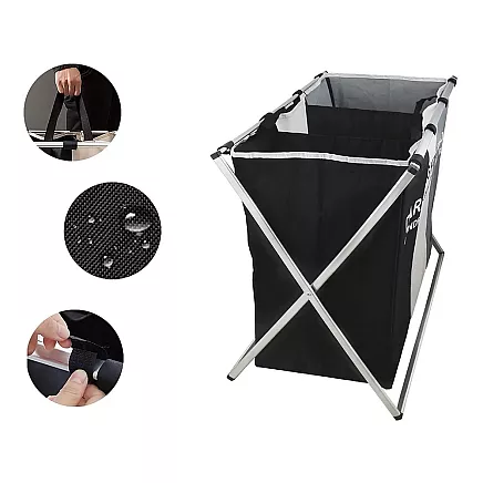 Veļas grozs ar 3 nodalījumiem 135L