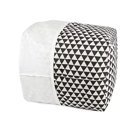 Liels saliekams veļas grozs 90L ar auklas aizdari, mantu uzglabāšanai