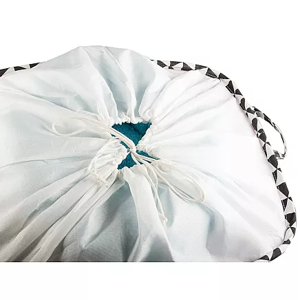 Liels saliekams veļas grozs 90L ar auklas aizdari, mantu uzglabāšanai