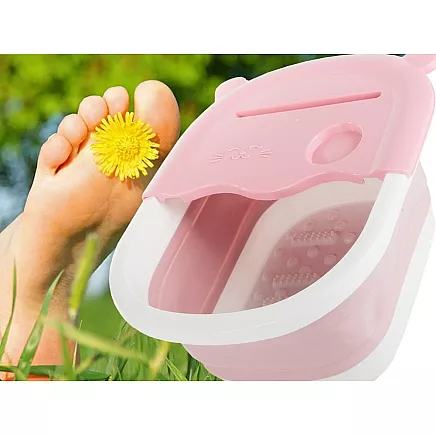 Foot massage bowl foldable silicone nubs