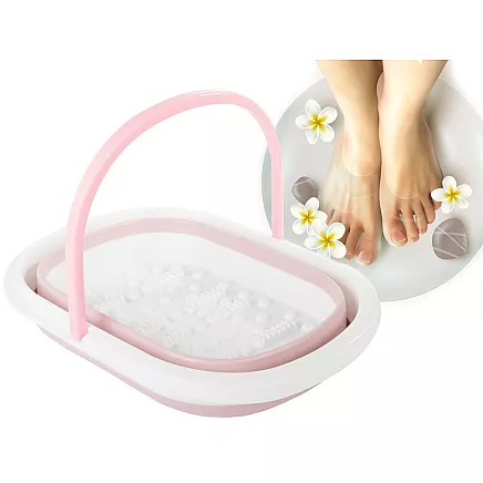 Foot massage bowl foldable silicone nubs