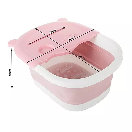 Foot massage bowl foldable silicone nubs