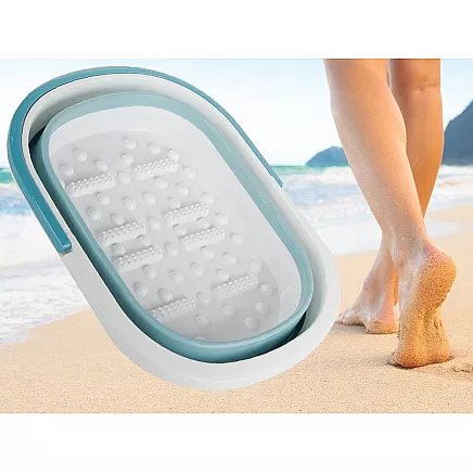 Foot massage bowl foldable silicone nubs