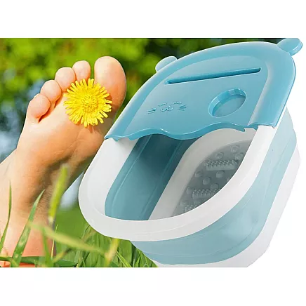 Foot massage bowl foldable silicone nubs