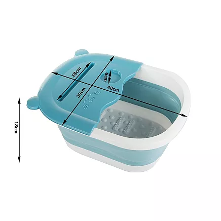 Foot massage bowl foldable silicone nubs