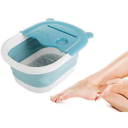 Foot massage bowl foldable silicone nubs