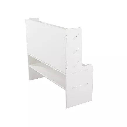 Galda organizators ar plauktiem balts plastmasas 42x47.5x17cm