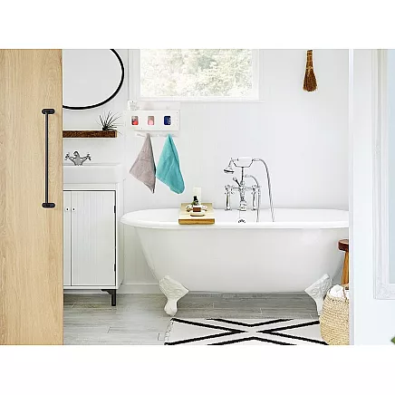 Organiser hanging shelf bathroom cabinet