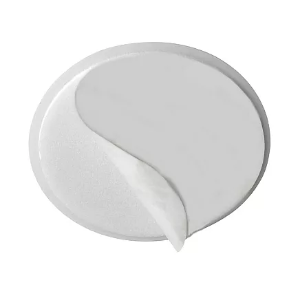 Door handle bumper self-adhesive to walls