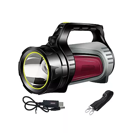Rechargeable torch led searchlight powerbank powerful