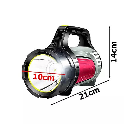 Rechargeable torch led searchlight powerbank powerful