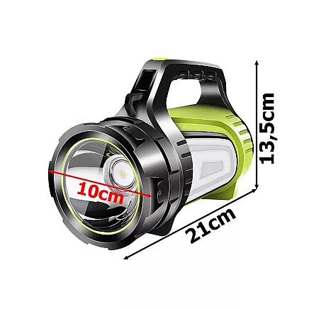 Rechargeable led torch searchlight powerful powerbank