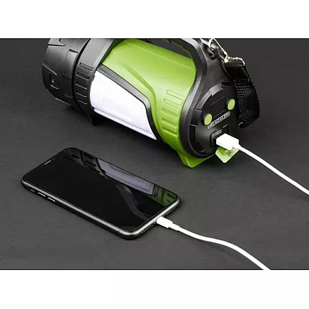 Rechargeable led torch searchlight powerful powerbank