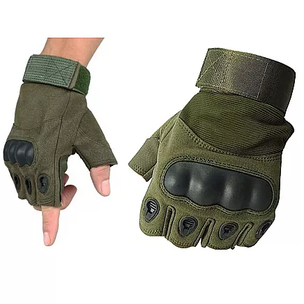 Fingerless tactical gloves military survival xl