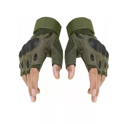 Fingerless tactical gloves military survival xl