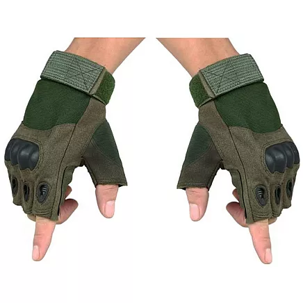 Fingerless tactical gloves military survival xl
