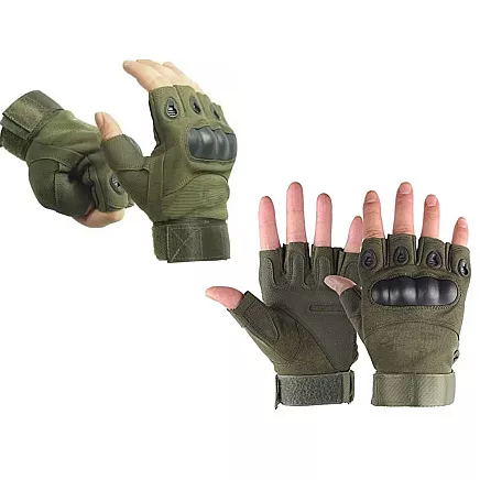 Fingerless tactical gloves military survival xl