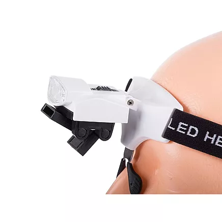 Lupa ar LED apgaismojumu remonta darbiem 6X