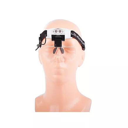 Lupa ar LED apgaismojumu remonta darbiem 6X