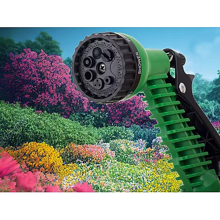 Dārza šļūtenes smidzinātājs ar 7 funkcijām