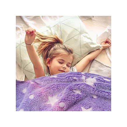 Blanket with sleeves fleece warm sweatshirt dressing gown neon