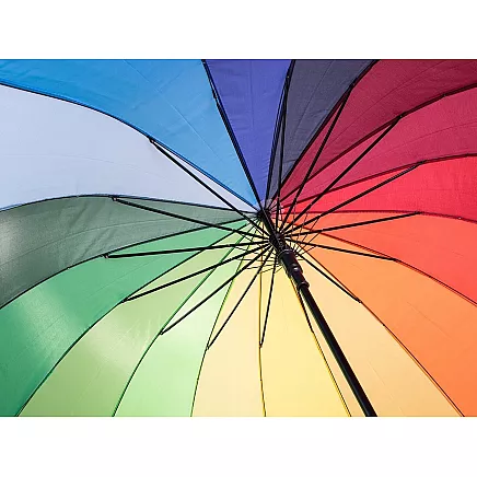 Large umbrella rainbow umbrella sturdy automatic