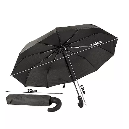 Umbrella folding umbrella automatic black unisex