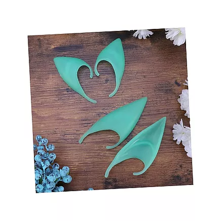 Artificial gnome elf ears glowing