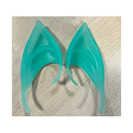 Artificial gnome elf ears glowing