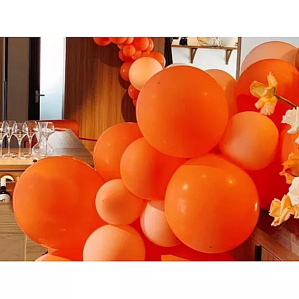 Set of halloween balloons black orange 20pcs