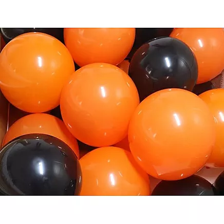Set of halloween balloons black orange 20pcs