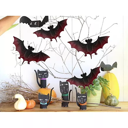 Halloween bat decoration bat set of 4
