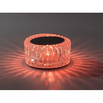 Crystal table lamp led rgb usb remote control