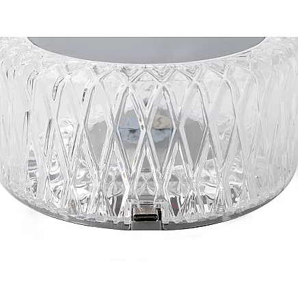 Crystal table lamp led rgb usb remote control