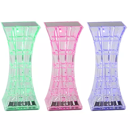 Crystal table lamp led rgb usb remote control