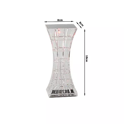 Crystal table lamp led rgb usb remote control