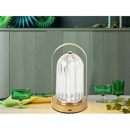 Night lamp table crystal led lantern touch