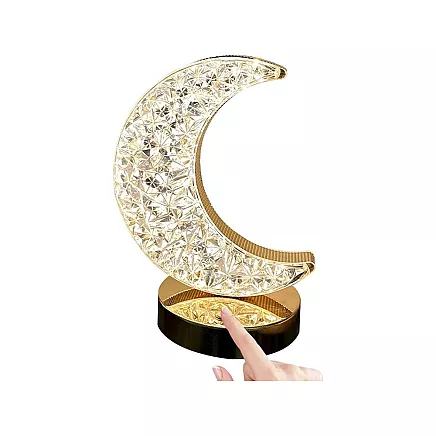 Table lamp moon crystal led rgb usb