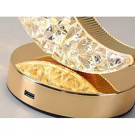 Table lamp moon crystal led rgb usb