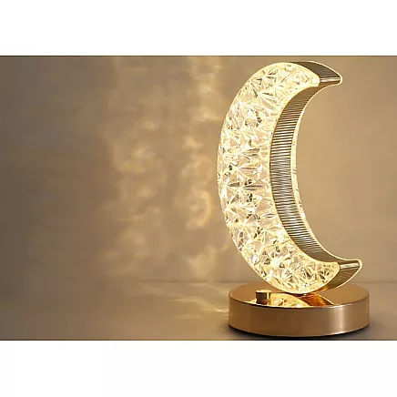 Table lamp moon crystal led rgb usb
