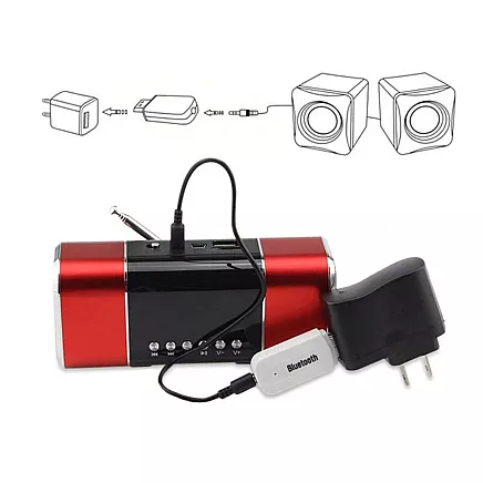 Bluetooth audio uztvērējs ar AUX 3.5mm un USB, melns