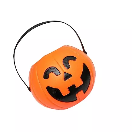 Halloween bucket pumpkin candy container large