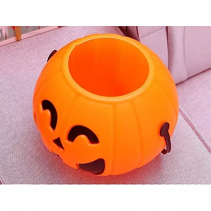 Halloween bucket pumpkin candy container large