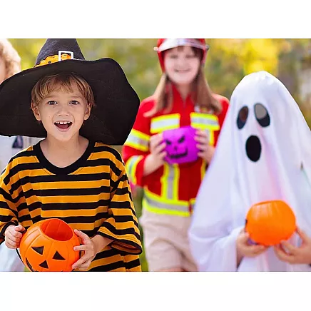 Halloween bucket pumpkin candy container large