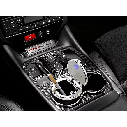 Car ashtray led basket in place of a cup