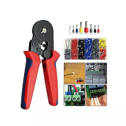 Crimping press for end sleeves 0.25-10mm²