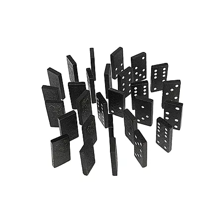 Wooden dominoes game in a box 28 pieces